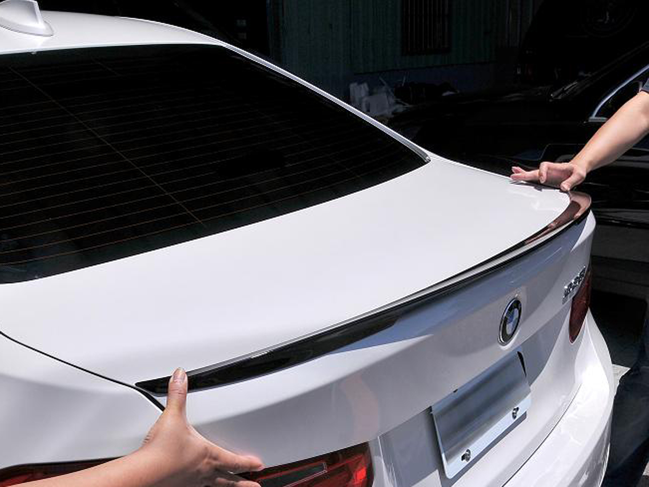 Bmw f30 boot spoiler #2