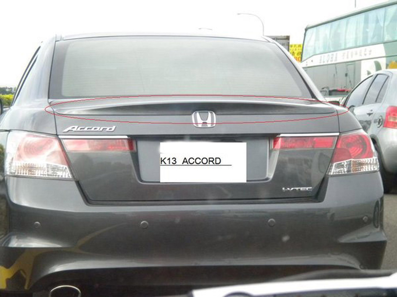 2012 Honda accord rear deck spoiler #3