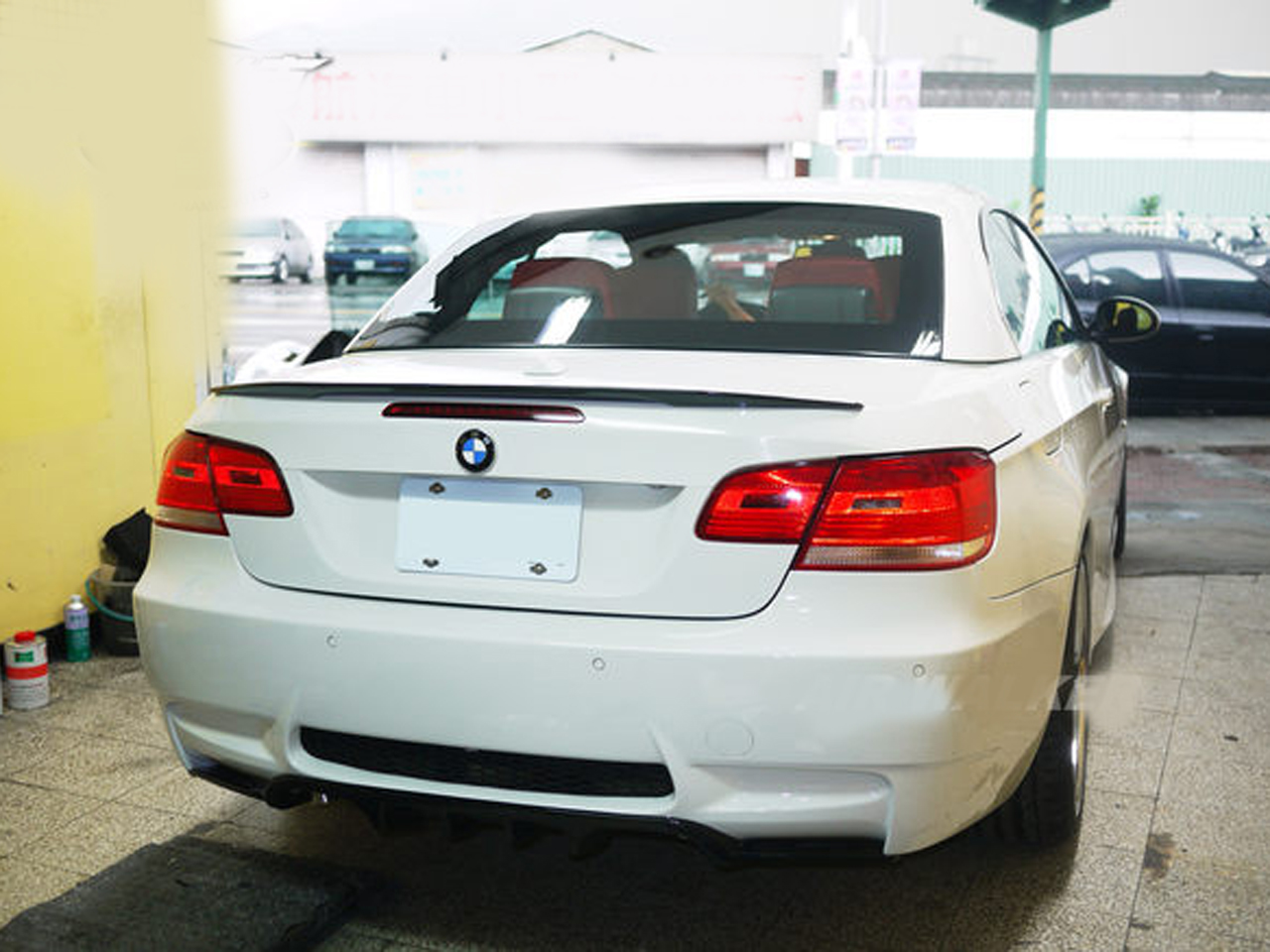 Carbon Process Trunk Spoiler for BMW E93 P Type Convertible 328i 335i 08-12